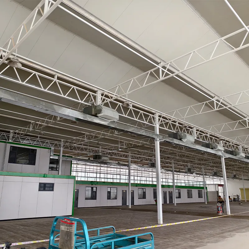 Стеклянная теплица со сэндвич-панелями (4)