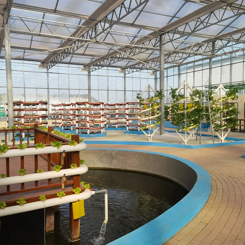 Теплица из сотового поликарбоната для вертикального выращивания (4)